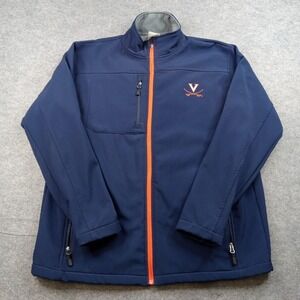 Virginia Cavaliers Jacket Mens Large Blue NCAA Football Knights Apparel